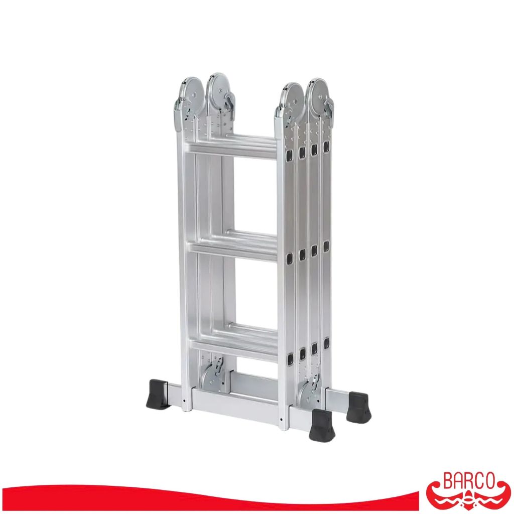 BARCO บันไดอเนกประสงค์อลูมิเนียม (ข้อต่อดั้งเดิม สีดำ) รุ่น M2 4x3