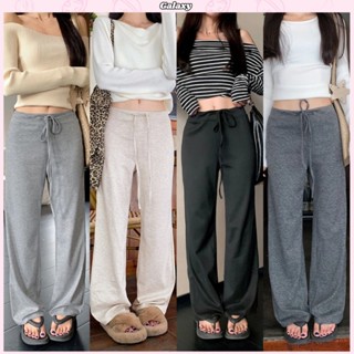 กางเกงลำลอง กางเกงเอวต่ำ สีพื้น มี5สี ใส่สบาย แมทช์ง่ายมาก #…