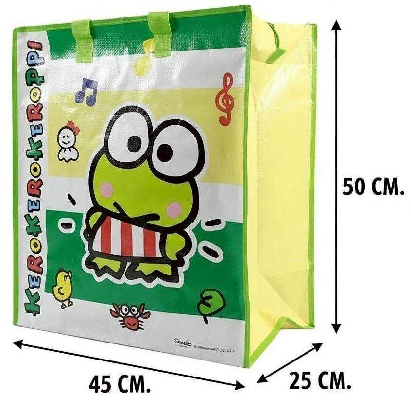 กระเป๋า กบเคโระ M ขนาด 50x45x25 cm.ถุงกระสอบ ถุงอเนกประสงค์ กระเป่าเก็บของจัดเก็บ/ขนย้าย พับเก็บได้ ถุงหิ้วช๊อปปิ้ง