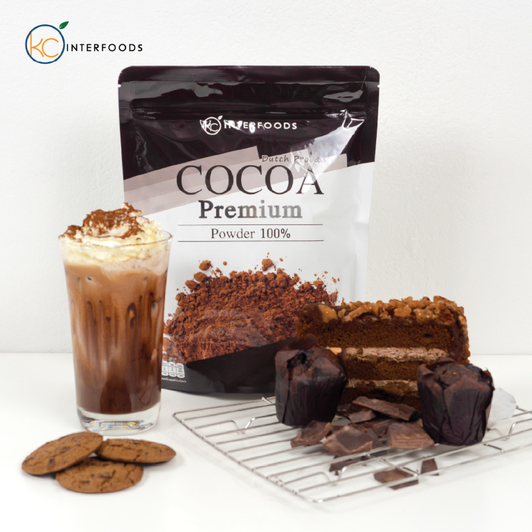 ผงโกโก้ 100% สูตรพรีเมียมสีเข้ม 400 กรัม – สีเข้มสวย กลิ่นหอมชัด เข้มข้นสู้นม (Cocoa Powder 100%) - 3