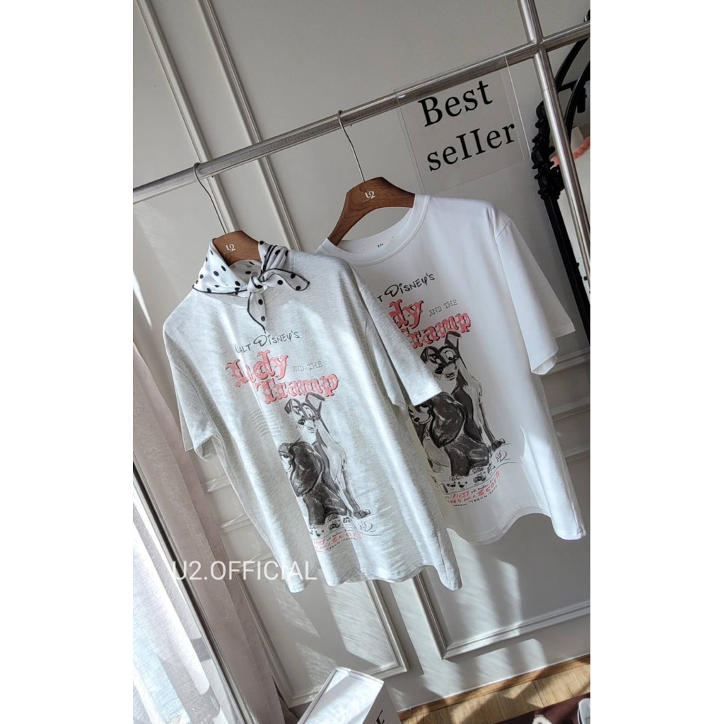 U2🩷เสื้อยืดเลดี้ทรั้ม