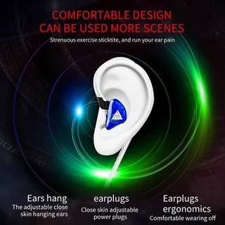 หูฟัง QKZ รุ่น AK6 in ear สายยาว 1.2 เมตร ของแท้100% หูฟังเสียบสาย สำหรับโทรศัพท์