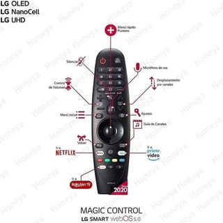 For 2020 LG Magic Remote Voice Control แอลจี เมจิกรีโมท ThinQ AI TV สำหรับ SMART TV ปี2017-2020 รุ่น AN-MR20GA FLY