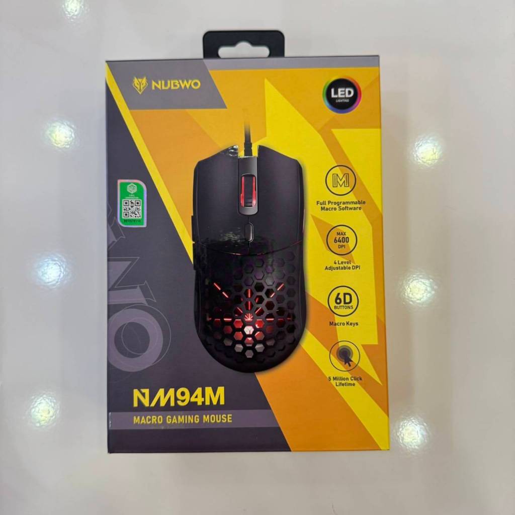 เมาส์ไร้เสียงคลิก มาโครได้ Nubwo NM-94M Silent Mouse