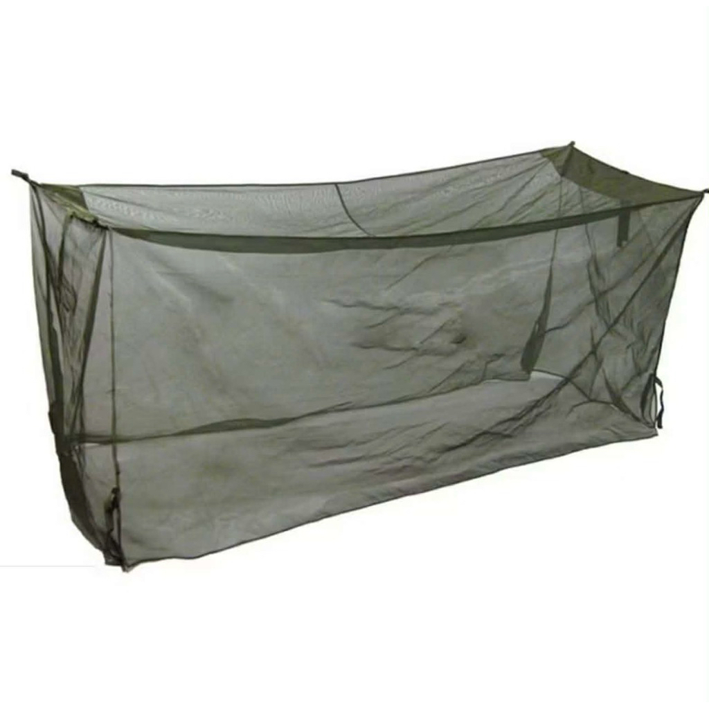 มุ้งสีเขียวขี้ม้า มุ้งเข้าค่าย#มุ้งสนาม -มุ้ง ขนาด กว้าง 93 Cm x ยาว 195 Cm x สูง 146 Cm