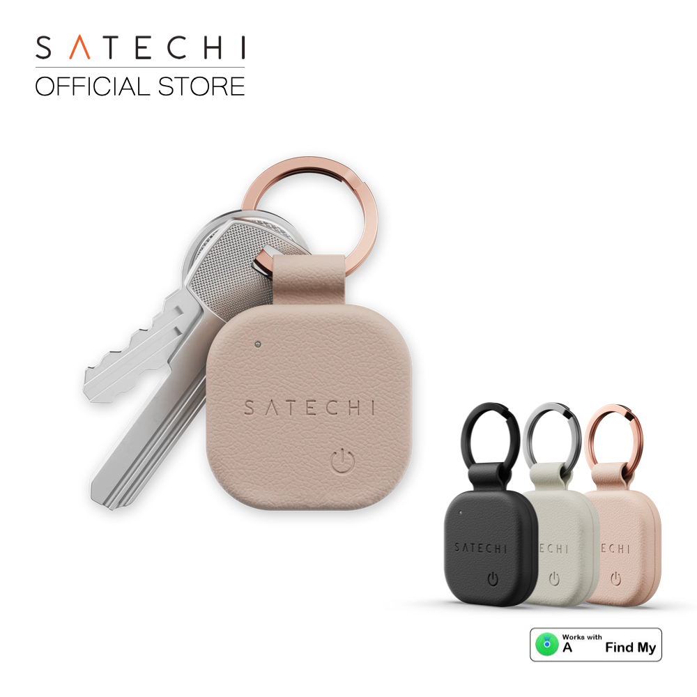 Satechi อุปกรณ์ติดตาม Vegan-leather Findall Keychain