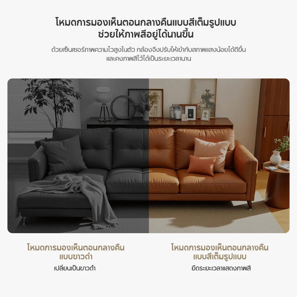 Xiaomi Mi Smart Camera C201/C302/C301/C400/C500/C701 Home Security Camera กล้องวงจรปิดไร้สาย2K กล้องวงจรปิด พาโนรามา360° thumbnail 5
