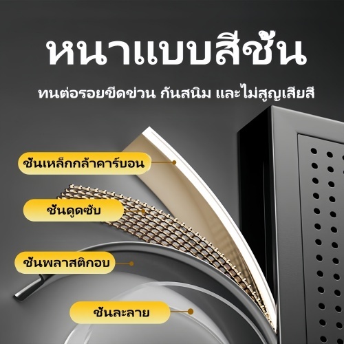 ชั้นวางของแบบมีรูสำหรับแขวนพร้อมตะขอ ชั้นวางแบบแขวนมีล้อ สีขาว/ดำ ขนาด 100*40 ซม. (ไม่รวมตะขอ) 50*120 ซม. (รวมตะขอ) 🔥จัด - รูปที่ 2