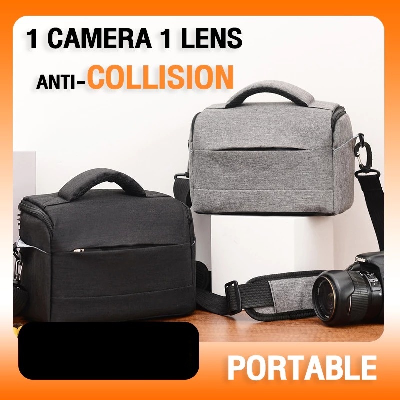 Camera bag แบบพกพา สายคล้องไหล่ กระเป๋ากล้อง กันน้ํา กันฝน กลางแจ้ง กระเป๋าเป้สะพายหลัง Bags