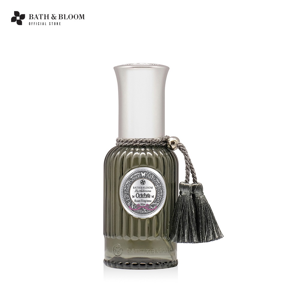 BATH & BLOOM October Room Fragrance 100ml สเปรย์น้ำหอมปรับอากาศ กลิ่นจากดอกมะลิ กุหลาบ ลิลลี่