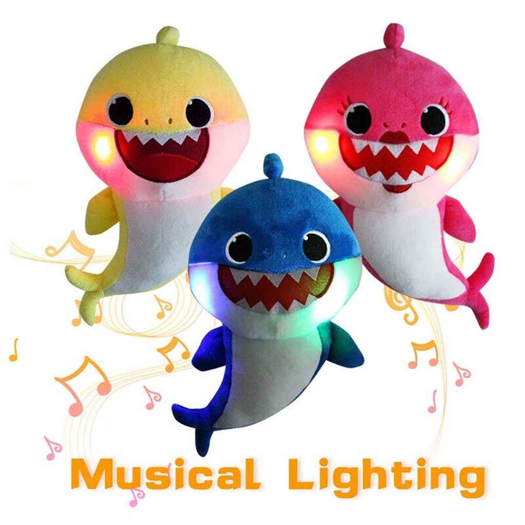 ตุ๊กตาปลาฉลามร้องเพลง มีไฟ Music&LED Light ของเล่นสําหรับเด็ก ตุ๊กตาปลาฉลามไฟฟ้า - รูปที่ 5