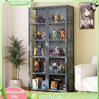 ตู้โชว์กระจกใส ตู้โชว์ใส ชั้นวางโมเดล【4-5ชั้น】 ตู้โชว์ อะคริ…