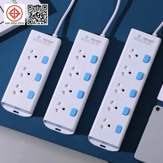 PANASI ลดราคาพิเศษ ปลั๊กไฟ usb ปลั๊ก3/4/5ตา power socket พร้อมสวิตช์ปิดเปิด มาตรฐาน มอก. ตัดไฟได้ 3เมตร 5เมตร