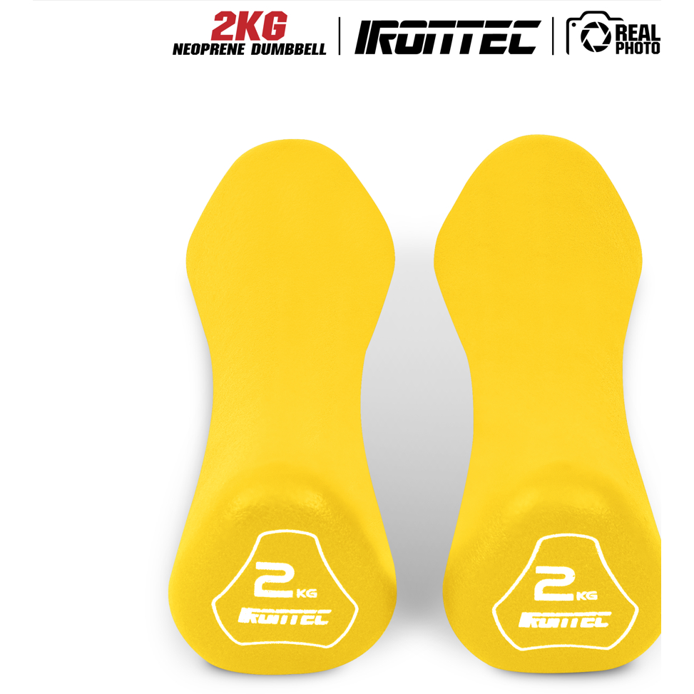 ดัมเบล 1-4KG หุ้มยาง Neoprene x 2 ชิ้น (MD2021)  - เครื่องออกกำลังกายแบรนด์ IRONTEC รูปที่ 4