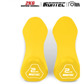 ดัมเบล 1-4KG หุ้มยาง Neoprene x 2 ชิ้น (MD2021) - เครื่องออกกำลังกายแบรนด์ IRONTEC