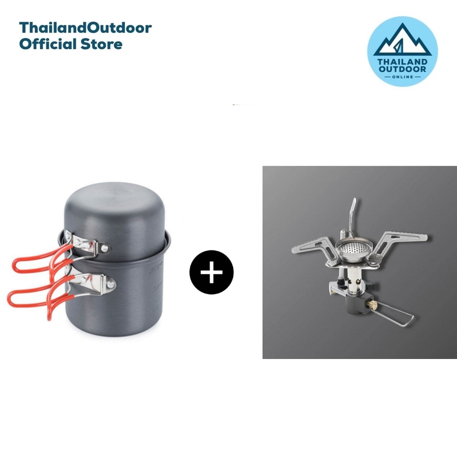 Fire maple ชุดหม้อ  FMC-207 + Fire Maple Torch Gas Stove เตาน้ำหนักเบา