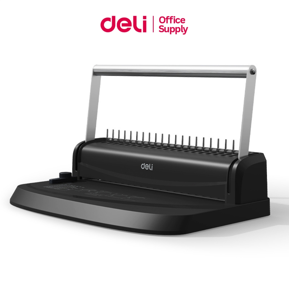 Deli เครื่องเข้าเล่มเอกสาร เครื่องเข้าเล่มรายงาน สามารถใช้ได้ทั้งกระดาษชนาด A3 และ A4 Binding Machin