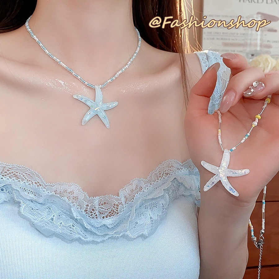 สร้อยคอ necklace ผู้หญิง ดาว จี้ สไตล์เกาหลี แฟชั่น dopamine น่ารัก y2k สำหรับผู้หญิง ส่งเร็ว COD