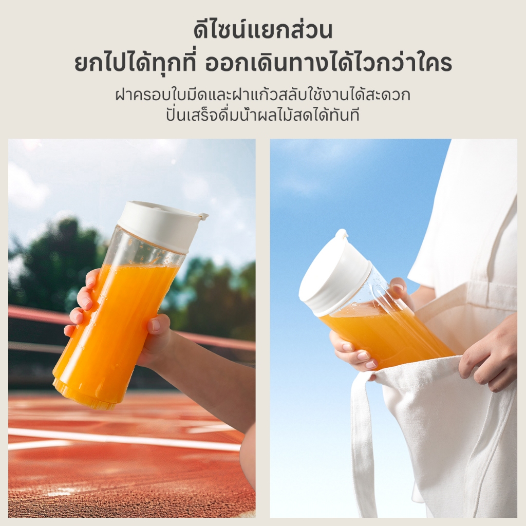 Simplus 1.25L เครื่องปั่นอเนกประสงค์ ปั่นน้ำผลไม้ 3เกียร์ 3 โหมด 3-โถสำหรับเปลี่ยน LLJH010 - รูปที่ 3