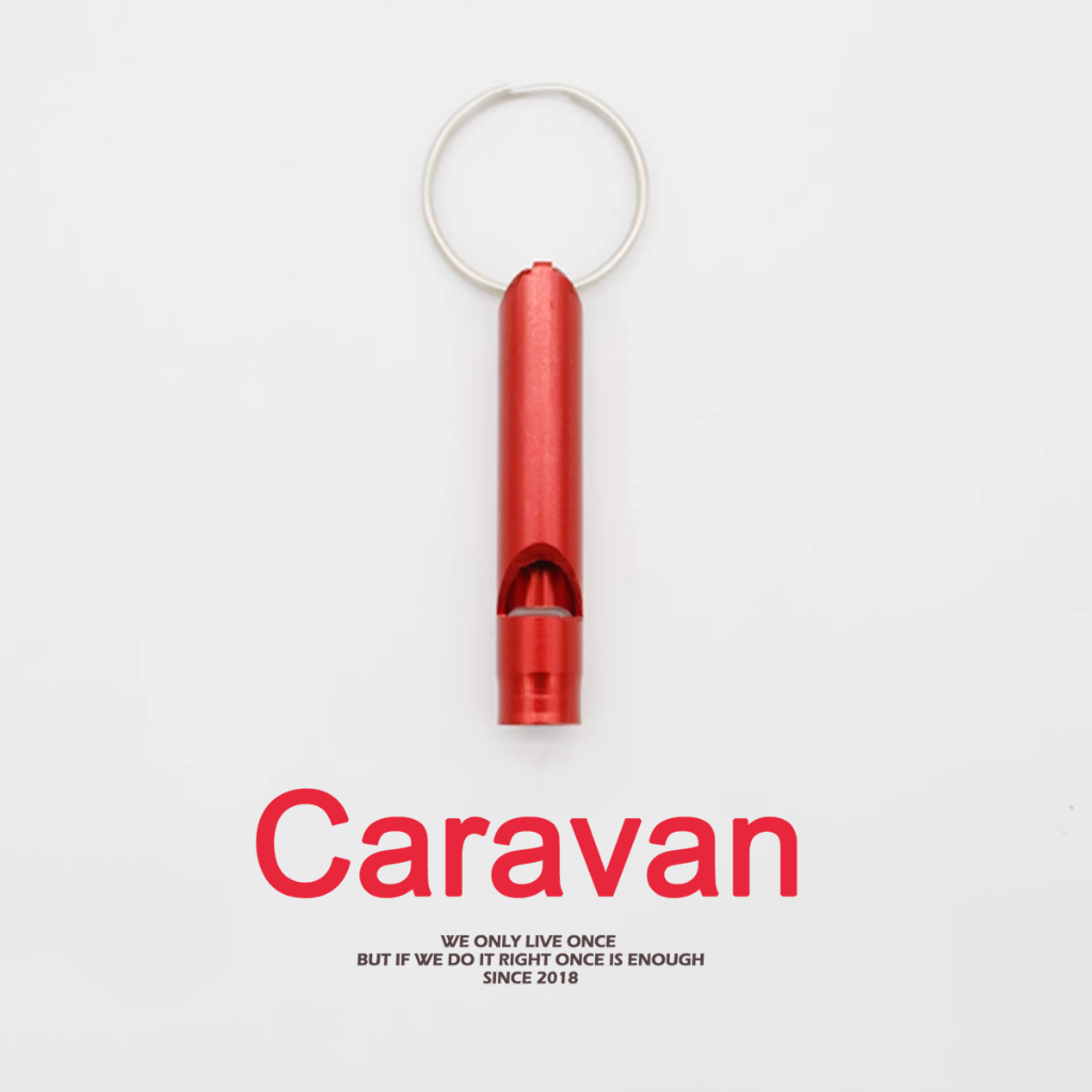 Caravan Crew Whistle นกหวีด นกหวีดฉุกเฉิน แบบโลหะ นกหวีดกีฬา พกพาสะดวก
