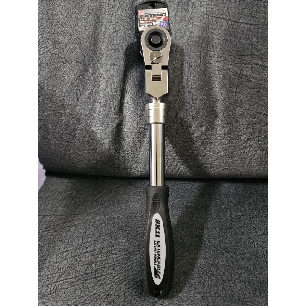 ประแจด้ามฟรี ยืดได้ งอได้ SRH4CEF 1/2" SK11