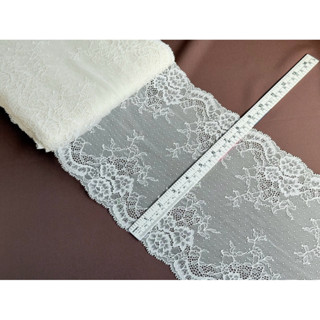 ลูกไม้ขาว ลูกไม้สีขาว ลูกไม้ต่อชาย เนื้อนิ่ม ไม่ระคายผิว แบ่…