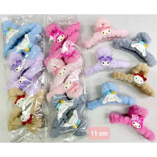 กิ๊บหนีบผมลายการ์ตูนซาริโอคล่ะ￼สีคล่ะลาย1โหลมี12ชิ้น