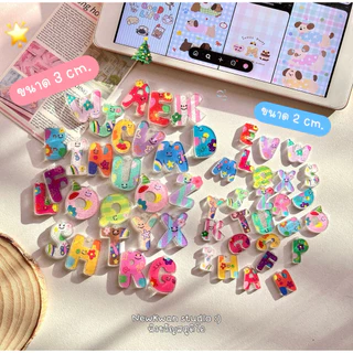 [พร้อมส่ง มีส่งด่วน]🇹🇭พวงกุญแจอะคริลิกตัวอักษร A-Zน่ารักสดใส🌟🥣พร้อมแพ็คเกจเป็นของเเจก ของชำร่วย ของขวัญปัจฉิม