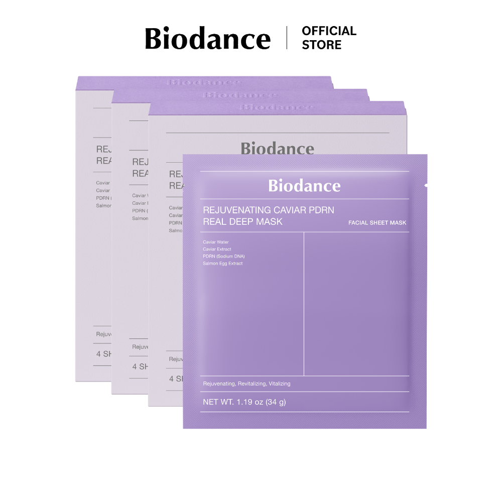 BIODANCE Rejuvenating Caviar PDRN Real Deep Mask (34g*12ea)