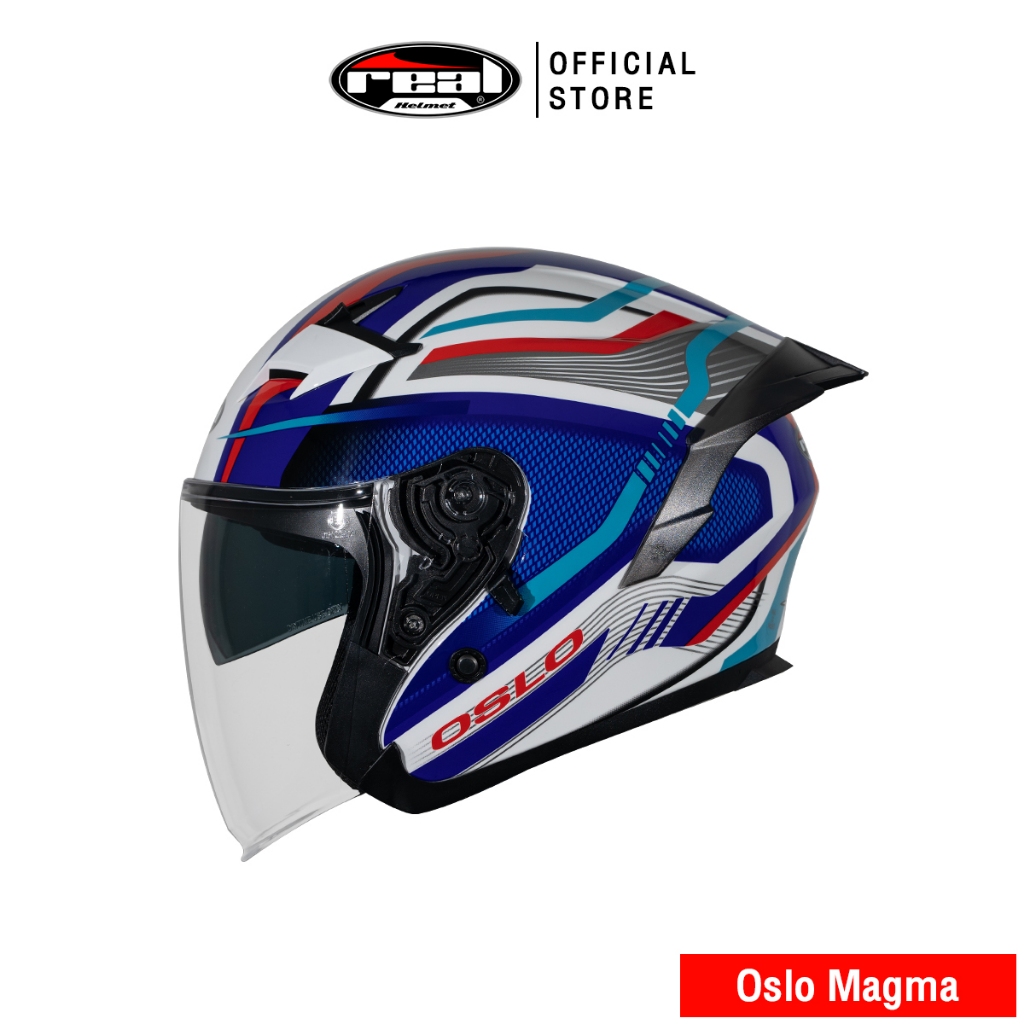 Real Helmets หมวกกันน็อคเปิดหน้า Oslo Magma