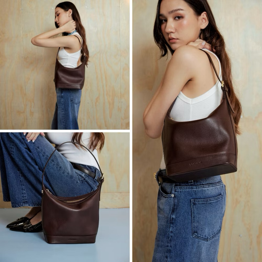 (Used like new) ส่งต่อกระเป๋าชนินิน CHNiiNiN - Hannam , the bag กระเป๋าสะพาย หนังวัวแท้