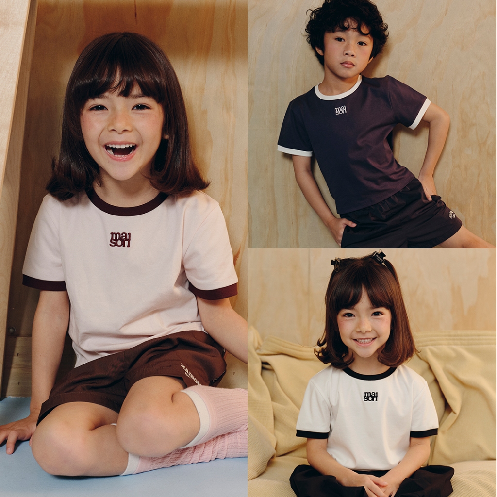 maison KEEPS Kids | The Ringer Dual Logo Tee | เสื้อยืดเด็ก ริงเกอร์ | มี 3 Size
