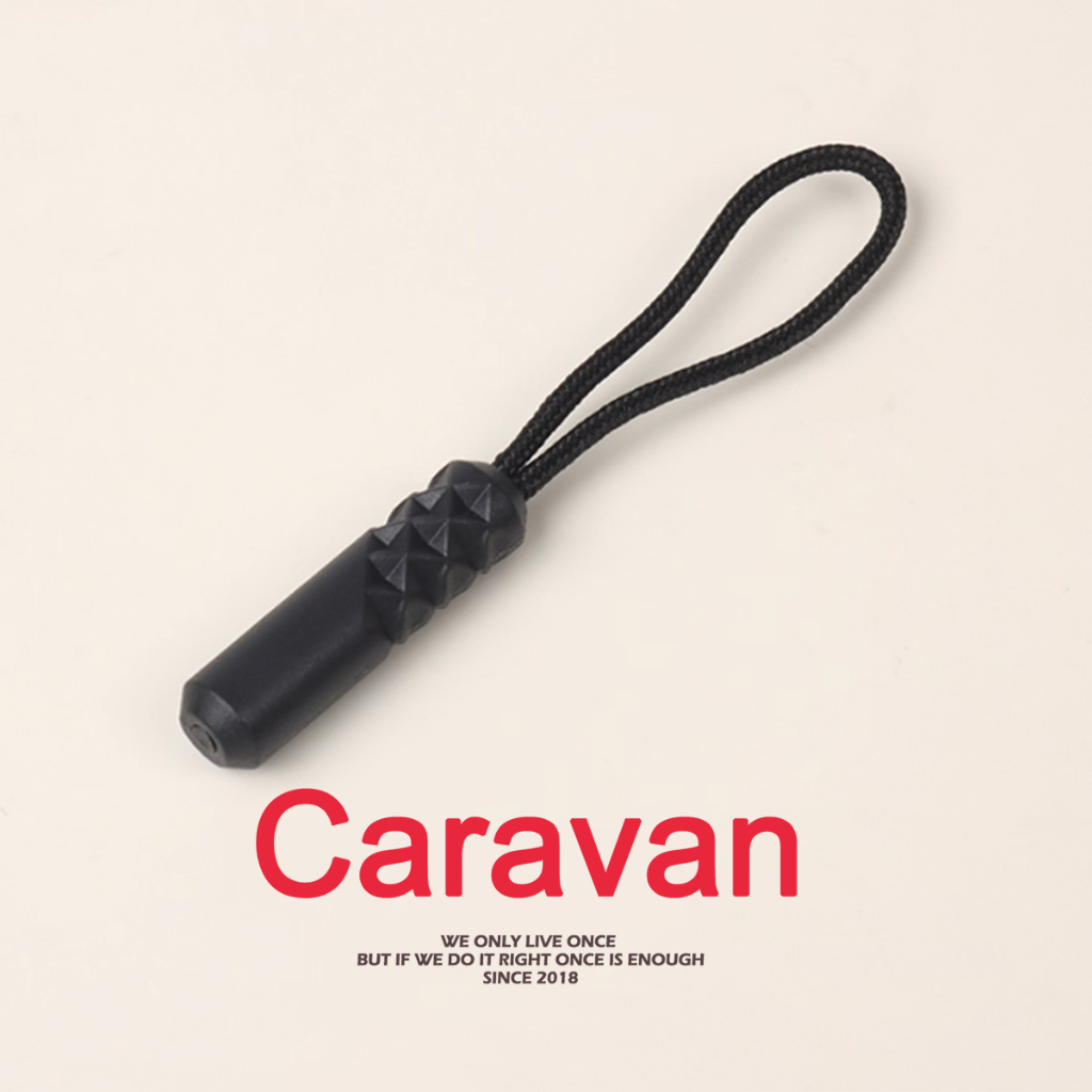 Caravan Crew Zipper tail rope หัวซิป PVC ที่ดึงซิปกระเป๋า ตัวดึงซิปกระเป๋าเดินทาง อุปกรณ์เสริมใช้งานสะดวก