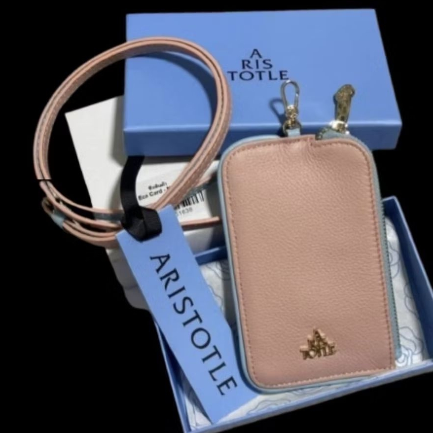 Aristotle : eco Card คล้องคอ ใส่บัตร : ชมพู-ฟ้า-เขียว