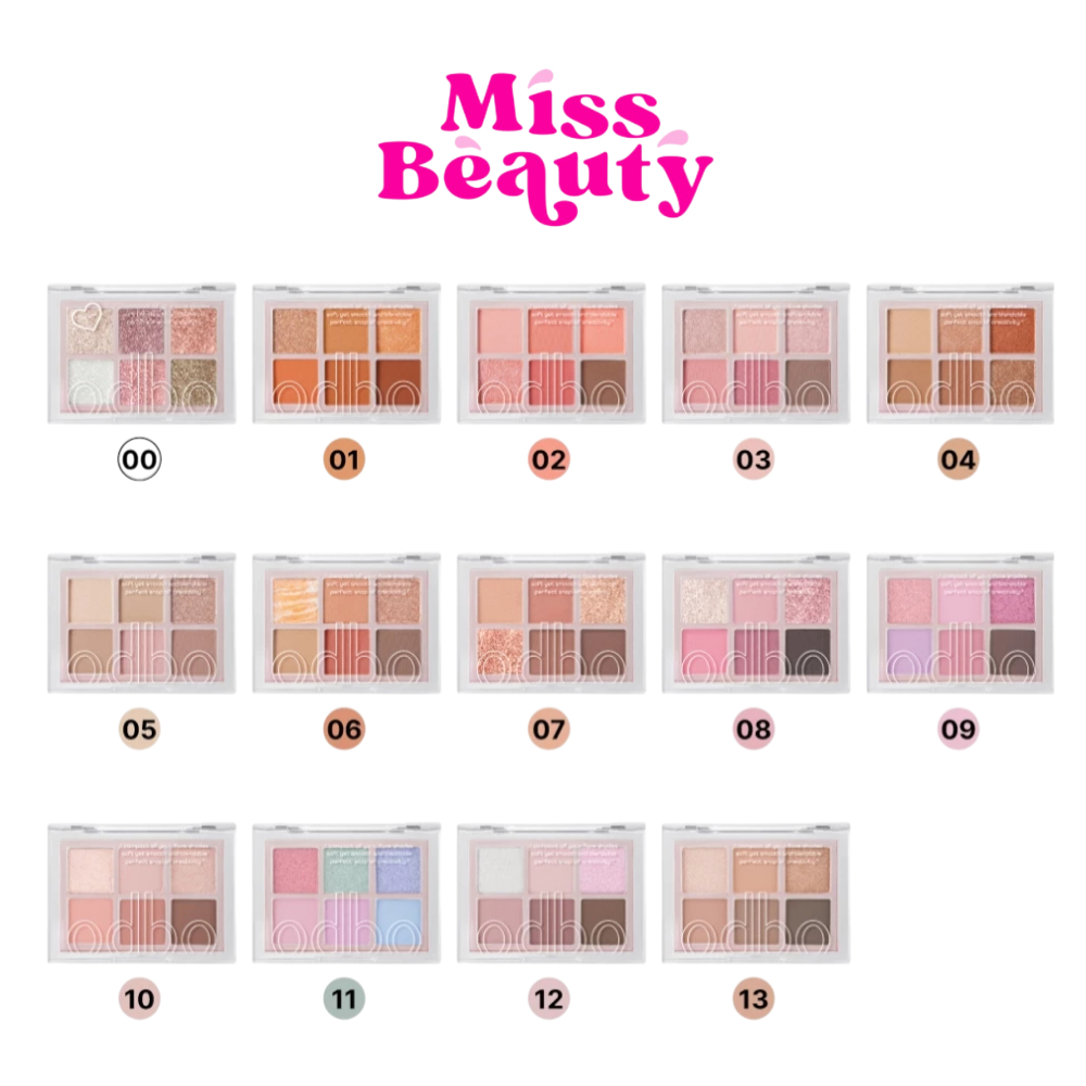 (OD276) odbo โอดีบีโอ ซิกเนเจอร์ อายแชโดว์ พาเลท