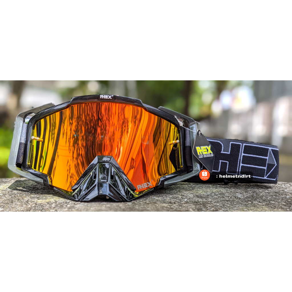 แว่นวิบาก RHEX สีดำ/เทา เลนส์ปรอท แถมเลนส์ใส กล่องแว่น และแผ่นกันรอย