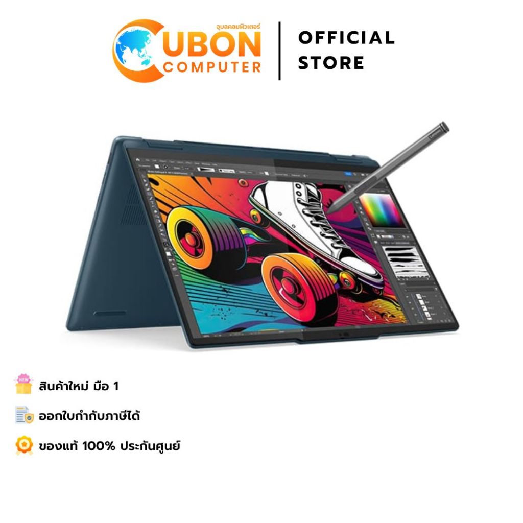 LENOVO YOGA 7 2-IN-1 14IML9 83DJ001MTA NOTEBOOK(โน๊ตบุ๊ค)INTEL CORE ULTRA 5 125H/16GB/512GB/WIN 11+O
