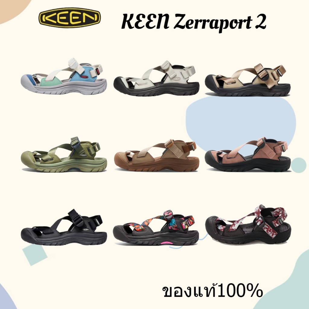 KEEN Zerraport 2 รองเท้าแตะเดินป่า กันน้ำได้ 100%   กันกระแทกปลายเท้า แห้งเร็ว ใส่ได้ทั้งในและนอกน้ำ