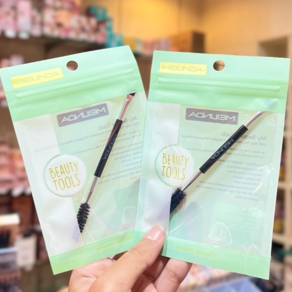 MC4278 MEILINDA Duo Brow Brush รุ่น MC4278 แปรงเขียนคิ้วและปัดคิ้ว 2 หัว meilinda เมลินดา