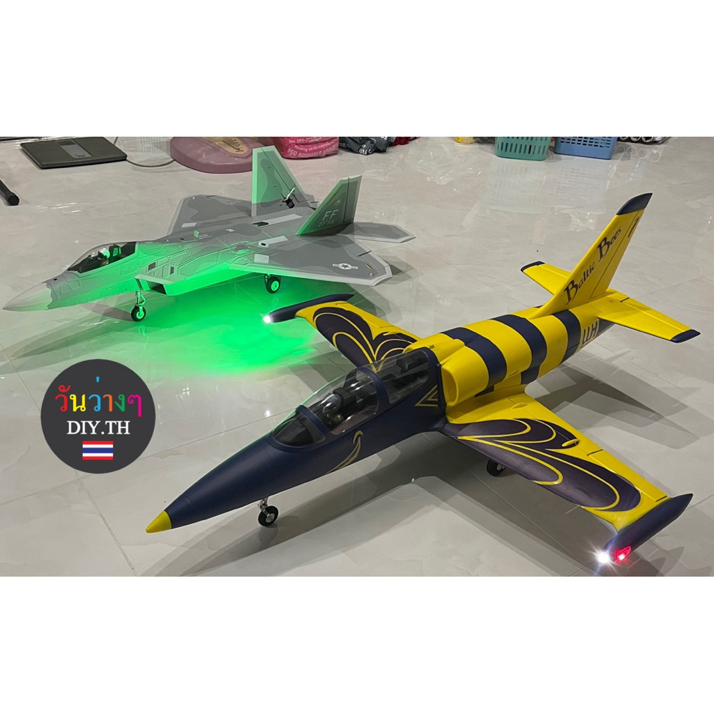 เครื่องบินบังคับ FLYFANS L-39 EDF 64mm แบต6S ร้านไทยพร้อมส่ง