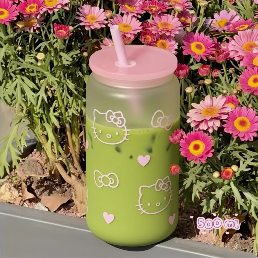 แก้วนำ 500 ml ลายการ์ตูนน่ารัก สกรีนลายนูน สวยมาก พร้อมส่ง