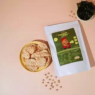 NOMNOM เทมเป้กรอบ เทมเป้ชิป รสโนริสาหร่าย Tempeh Chips ถั่วเหลืองกรอบ ขนมสุขภาพ โปรตีนสูง