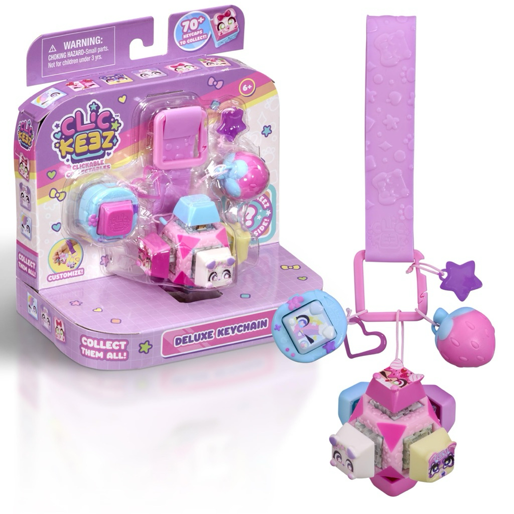 (ของแท้100%) Clickeez Keychain Fidget Cube