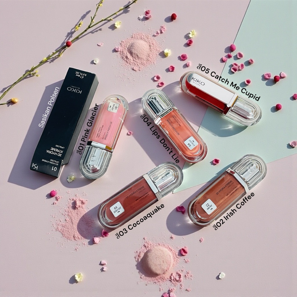 KIKO 3d Hydra Xtreme Lipgloss 6 ml.ลิปกลอส เอฟเฟกต์อวบอิ่มทันที