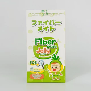 Fiber mate jelly strip ไฟเบอร์เมท เจลลี่ โพไบโอติก ไฟเบอร์ 1กล่อง 10ซอง