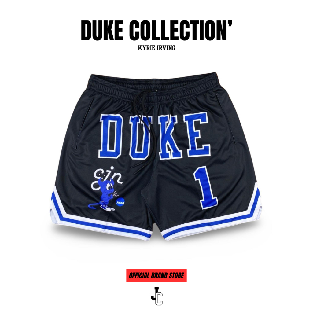 JcooN’ Kyrie Irving Duke Collection Basketball Shorts กางเกงบาสขาสั้น กางเกงบาส NCAA