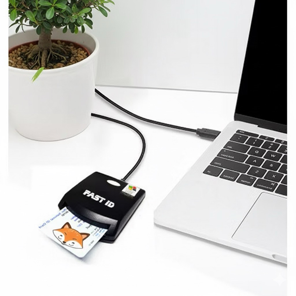 FAST ID เครื่องอ่านบัตรประชาชน/Smart Card Reader/SCR-N99 รุ่น EZ100PU ยอดนิยม ICT2567 แถมฟรีโปรแกรม