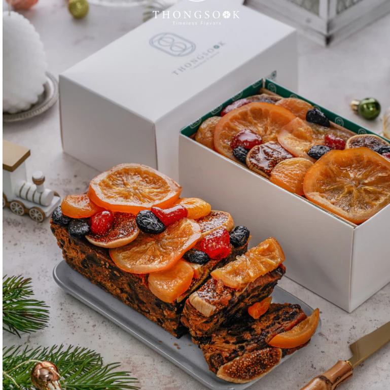 [630 กรัม] Fruitcake by Thongsook | Special Topping Fruitcake | ผลไม้แน่นฉ่ำ ไม่ใส่เชอร์รี่เขียวแดง