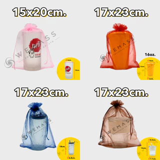 ถุงชำร่วย ถุงผ้าแก้ว ถุงใส่ของชำร่วย (ราคา/100ใบ)