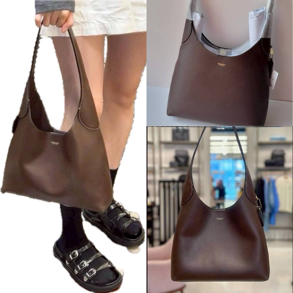 🎀 (สด-ผ่อน) CU068 Brooklyn Shoulder Bag 28 สี Maple ( 91122 Bucket )